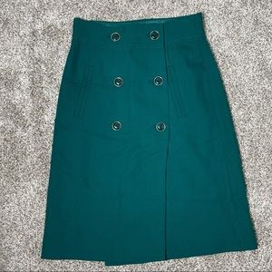 Banana Republic || High Waisted Tailored Skirt. Wool